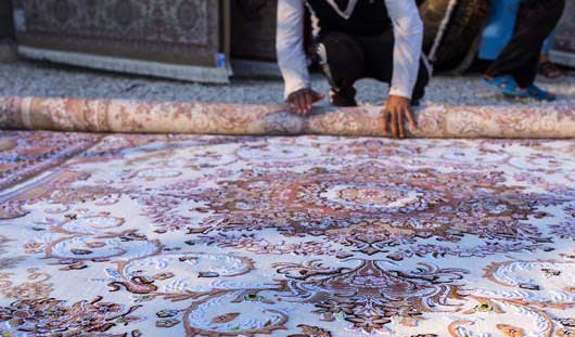 روش اصولی لول کردن قالی در قالیشویی سرخرود